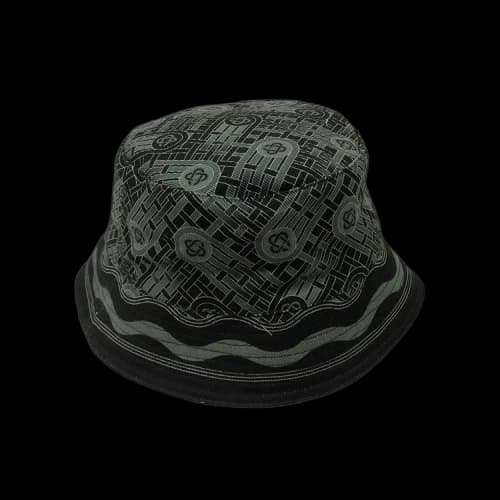 Casablanca Monogram Printed Bucket Hat 'Black/Grey'