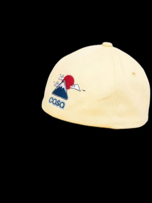 Casablanca Logo Embroidered Cap Yellow