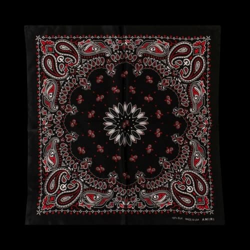 Amiri Paisley Print Scarf 'Black'