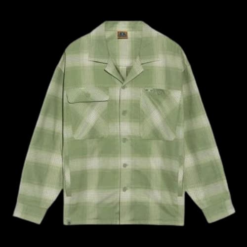 Li-Ning BAD FIVE Sports Basketball Series Plaid Loose Shirt 'Green White'