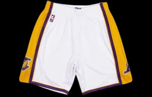 Mitchell & Ness NBA Authentic Shorts Los Angeles Lakers 2009-10 'White Yellow Purple'
