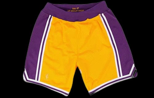 Mitchell & Ness x NBA Los Angeles Lakers 1996-97 Home Shorts 'Yellow'