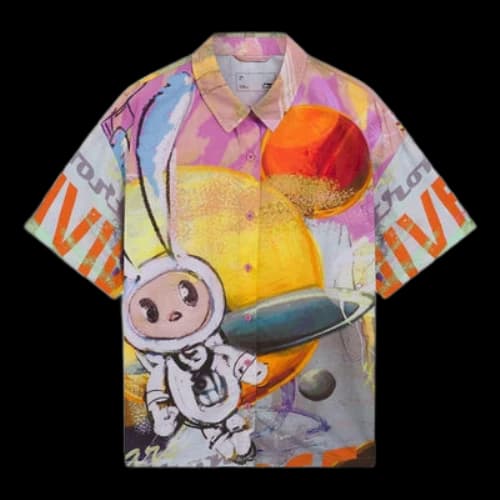 Li-Ning Cartoon Graphic Shirts 'Multi-Color'