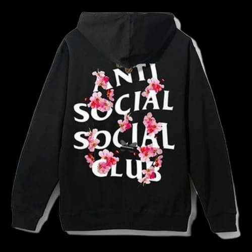 ANTI SOCIAL SOCIAL CLUB Flowers logo Unisex Black