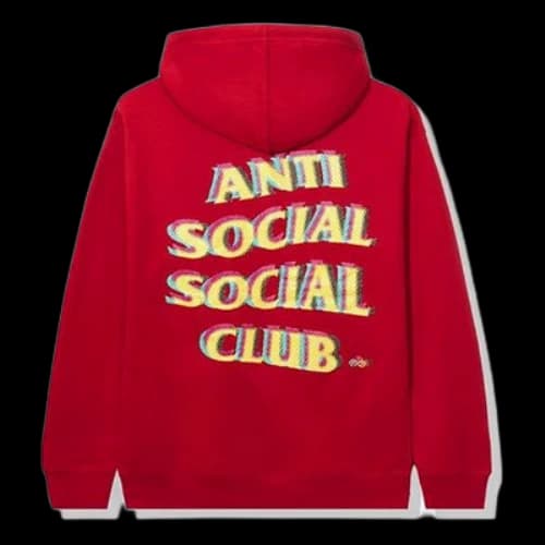 ANTI SOCIAL SOCIAL CLUB 3d logo Unisex Red