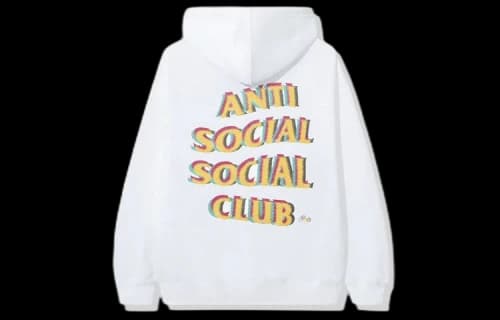 ANTI SOCIAL SOCIAL CLUB 3D logo Unisex White