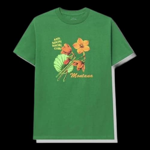 ANTI SOCIAL SOCIAL CLUB Flowers Short Sleeve Unisex Green
