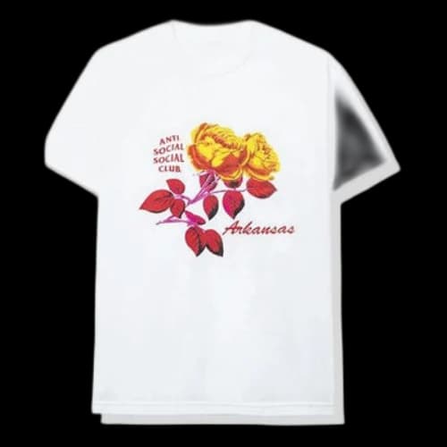 ANTI SOCIAL SOCIAL CLUB Flowers Short Sleeve Unisex White