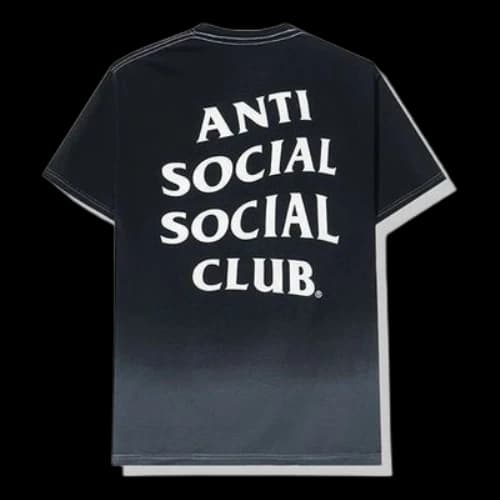 ANTI SOCIAL SOCIAL CLUB Gradient logo Short Sleeve Unisex Black