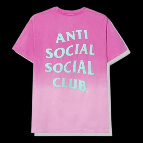 ANTI SOCIAL SOCIAL CLUB Gradient logo Short Sleeve Unisex Pink
