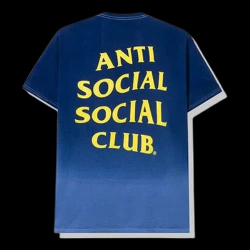 ANTI SOCIAL SOCIAL CLUB Gradient logo Short Sleeve Unisex Blue