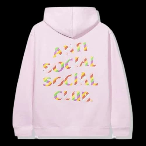 ANTI SOCIAL SOCIAL CLUB Rainbow logo Unisex Pink