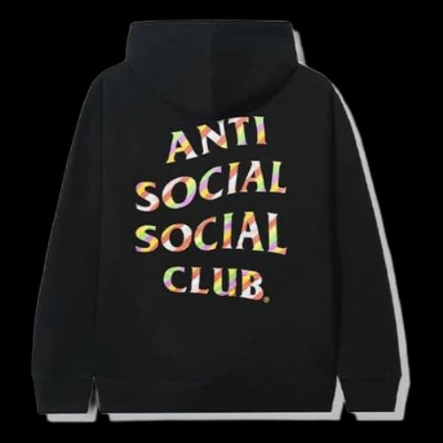ANTI SOCIAL SOCIAL CLUB Rainbow logo Unisex Black