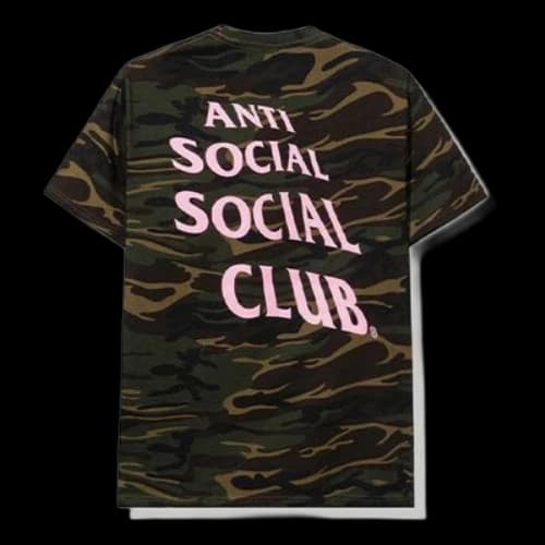 ANTI SOCIAL SOCIAL CLUB Camouflage Short Sleeve Unisex Green