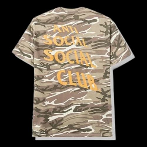 ANTI SOCIAL SOCIAL CLUB Camouflage Short Sleeve Unisex Yellow