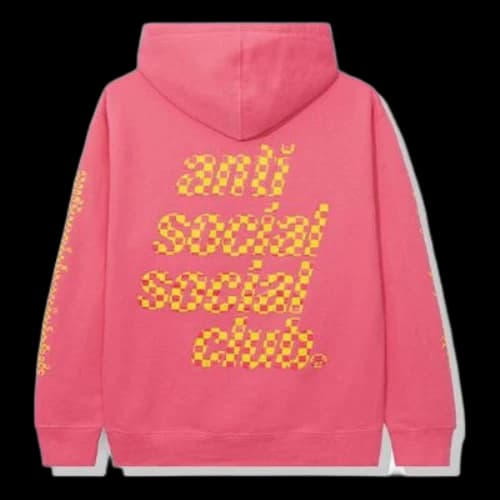 ANTI SOCIAL SOCIAL CLUB Racing Plaid logo Unisex Pink