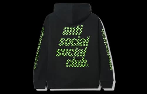 ANTI SOCIAL SOCIAL CLUB Racing Plaid logo Unisex Black