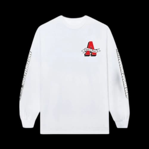 Anti Social Social Club x 2 Tone Easy A Long-Sleeve Tee 'White'