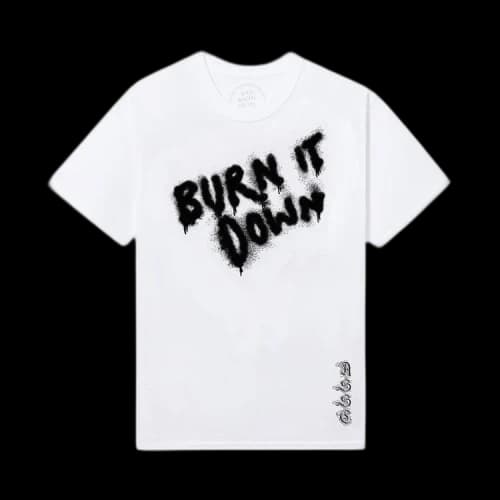 Anti Social Social Club x 2 Tone Burn It Down Tee 'White'