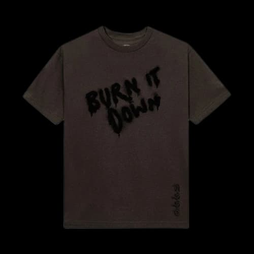 Anti Social Social Club x 2 Tone Burn It Down Tee 'Brown'