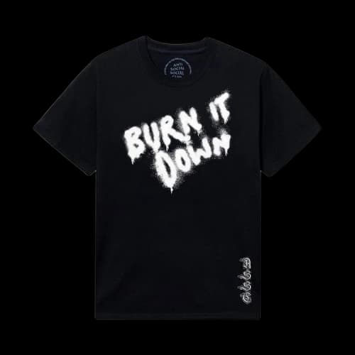 Anti Social Social Club x 2 Tone Burn It Down Tee 'Black'