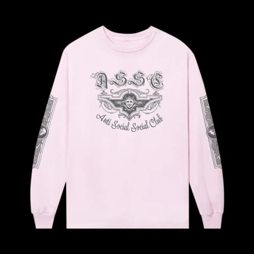 Anti Social Social Club x 2 Tone Feast Or Famine Long-Sleeve Tee 'Light Pink'