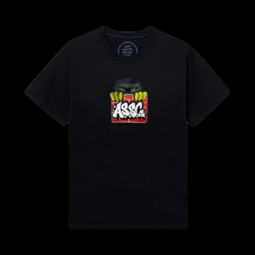 Anti Social Social Club x Polo Cutty Snow On The 405 Tee 'Black'