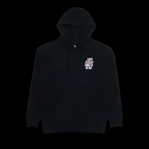 Anti Social Social Club Blocked Pink Camo Hoodie 'Black'