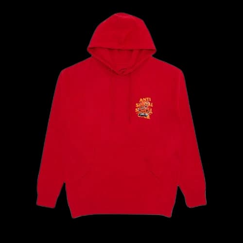 Anti Social Social Club No Sympathy Hoodie 'Red'