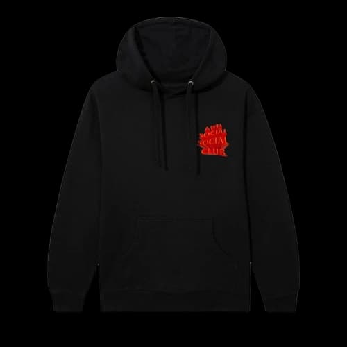 Anti Social Social Club Spatial Hoodie 'Black/Red'