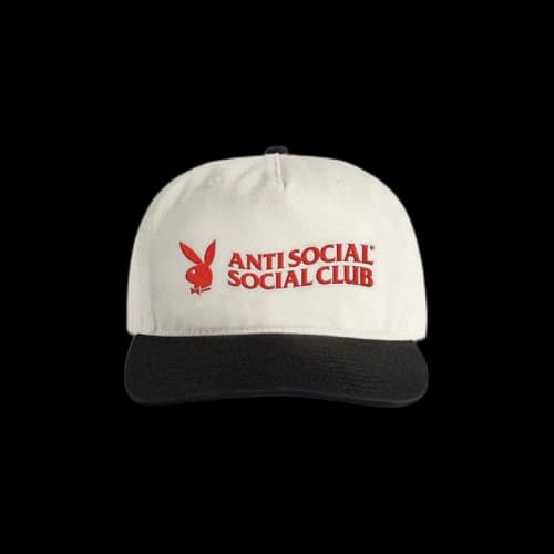 Anti Social Social Club x Playboy Of The Year Snapback 'White/Black'
