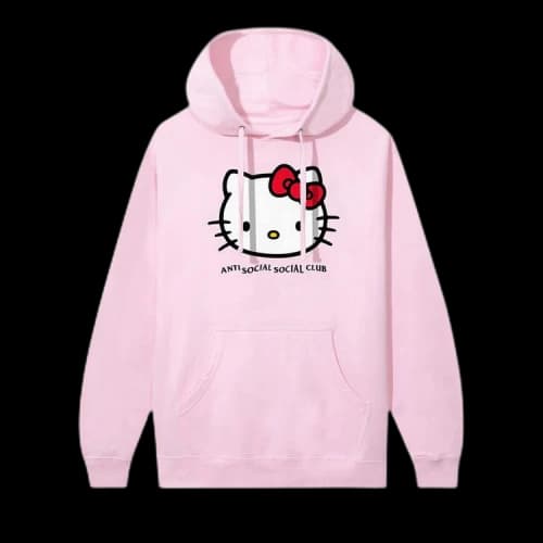 Anti Social Social Club x Hello Kitty Weird Hoodie 'Light Pink'