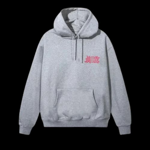 Anti Social Social Club x Jinro Four Glasses Of Soju Hoodie 'Grey/Red'
