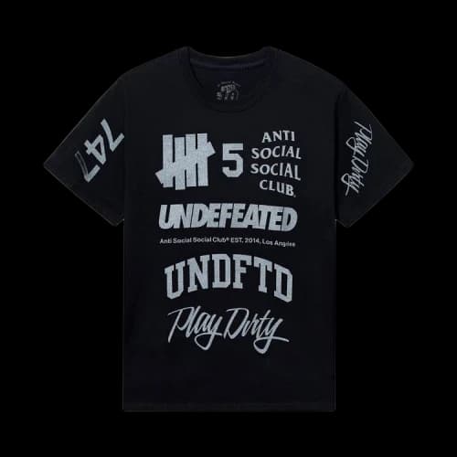 Anti Social Social Club x Undefeated Schizophrenia Tee 'Black'