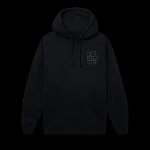 Anti Social Social Club Bubbles Logo Hoodie 'Black'
