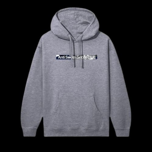 Anti Social Social Club Pay No Attention Hoodie 'Gunmetal Heather'
