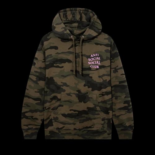 Anti Social Social Club Inferno Hoodie 'Forest Camo'