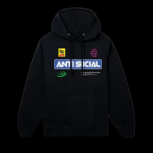 Anti Social Social Club Sponsored Hoodie 'Black'
