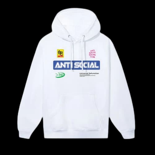 Anti Social Social Club Sponsored Hoodie 'White'