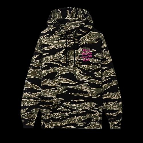 Anti Social Social Club Mind Play Hoodie 'Tiger Camo'