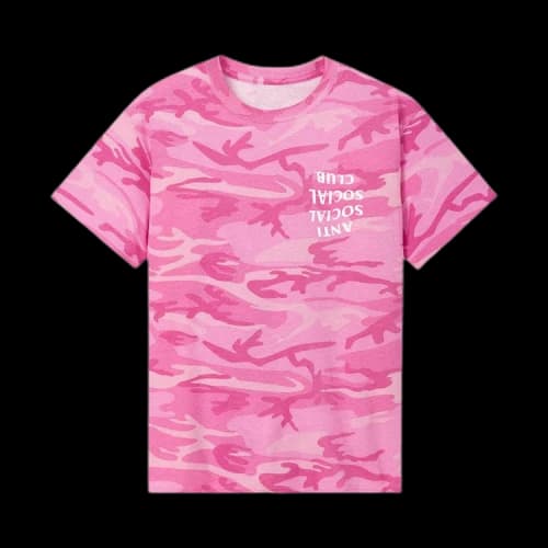 Anti Social Social Club Mind Play Tee 'Pink Camo'
