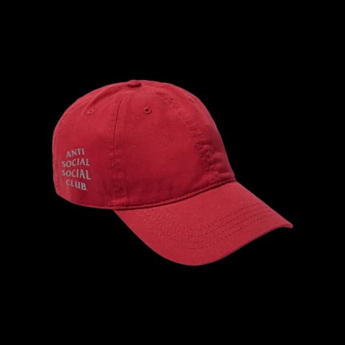 Anti Social Social Club Mind Games Cap 'Red'