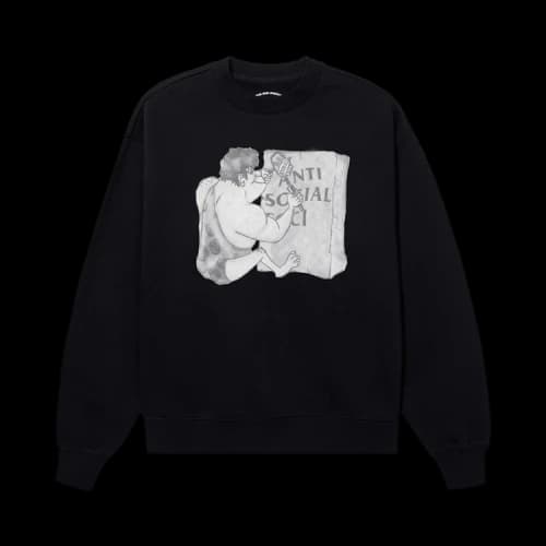 Anti Social Social Club Dawn Of Time Crew 'Black'