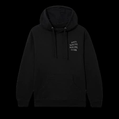 Anti Social Social Club Mind Games Reflective Hoodie 'Black'