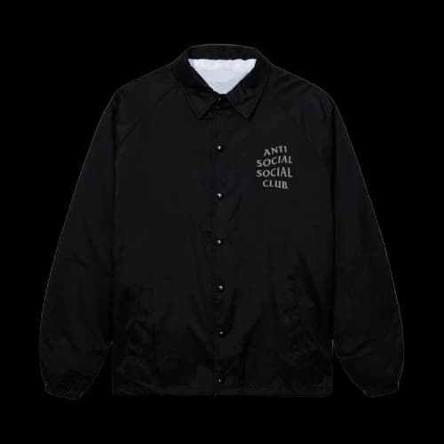 Anti Social Social Club Mind Games Reflective Jacket 'Black/Black'