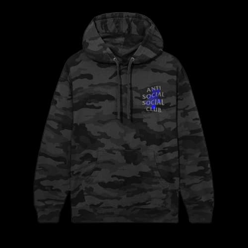 Anti Social Social Club He Said She Said Hoodie 'Black/Camo'