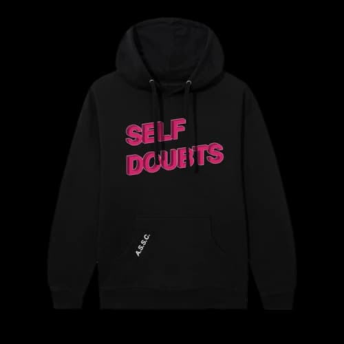 Anti Social Social Club Self Doubts Hoodie 'Black/Pink'