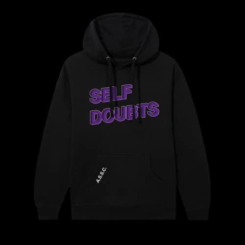 Anti Social Social Club Self Doubts Hoodie 'Black/Purple'