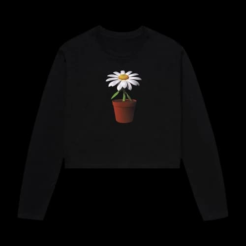 Anti Social Social Club Bellis Crop Long-Sleeve Top 'Black'