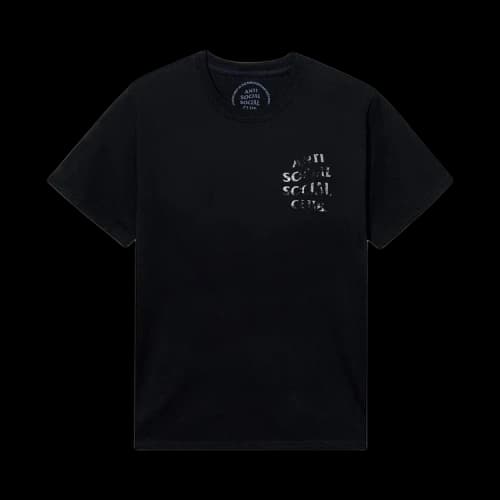 Anti Social Social Club Thrashed Logo Flip Tee 'Black'